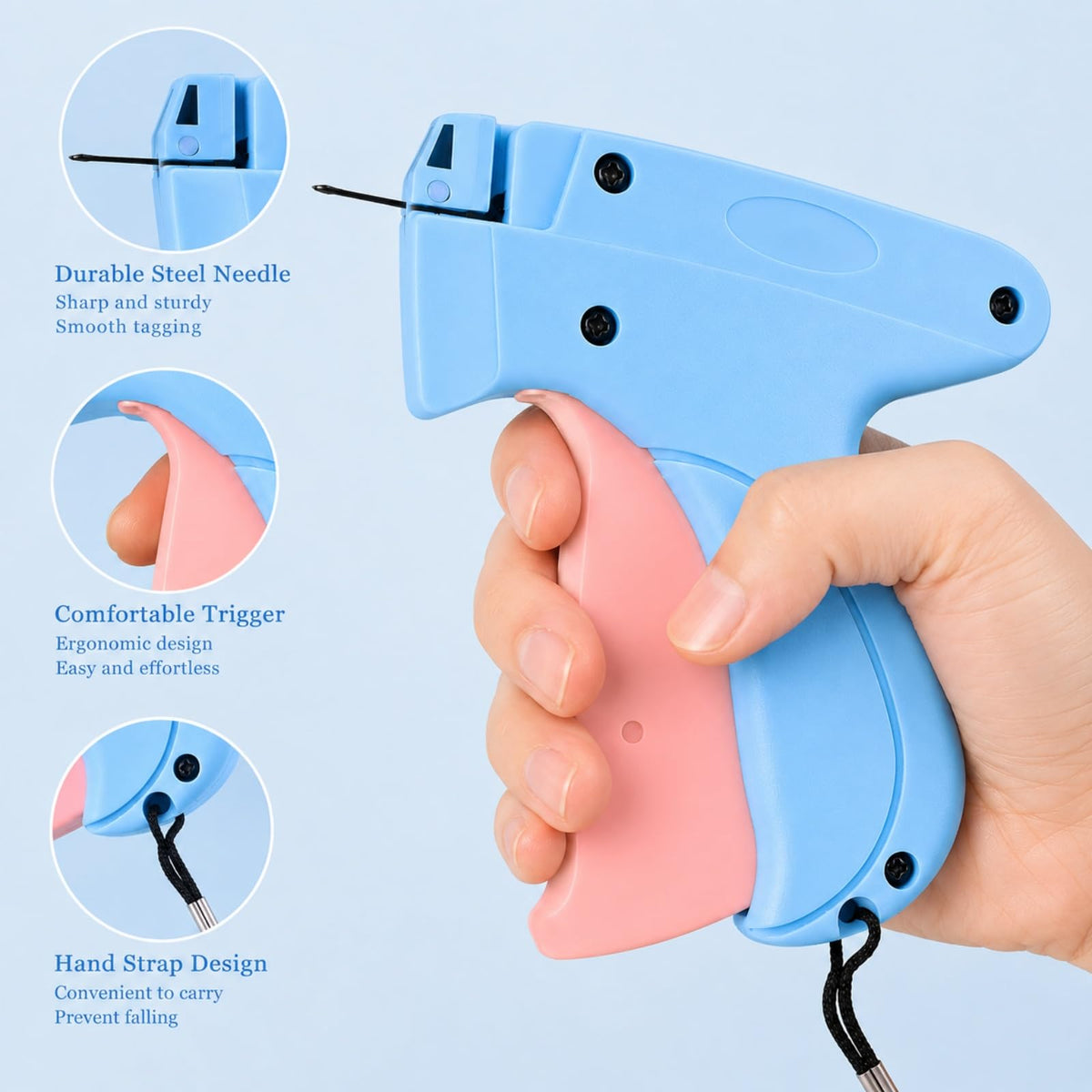 Stitch Gun for Clothes-Tagging Gun for Clothing Blue,Stitchy Stichy Tag Gun