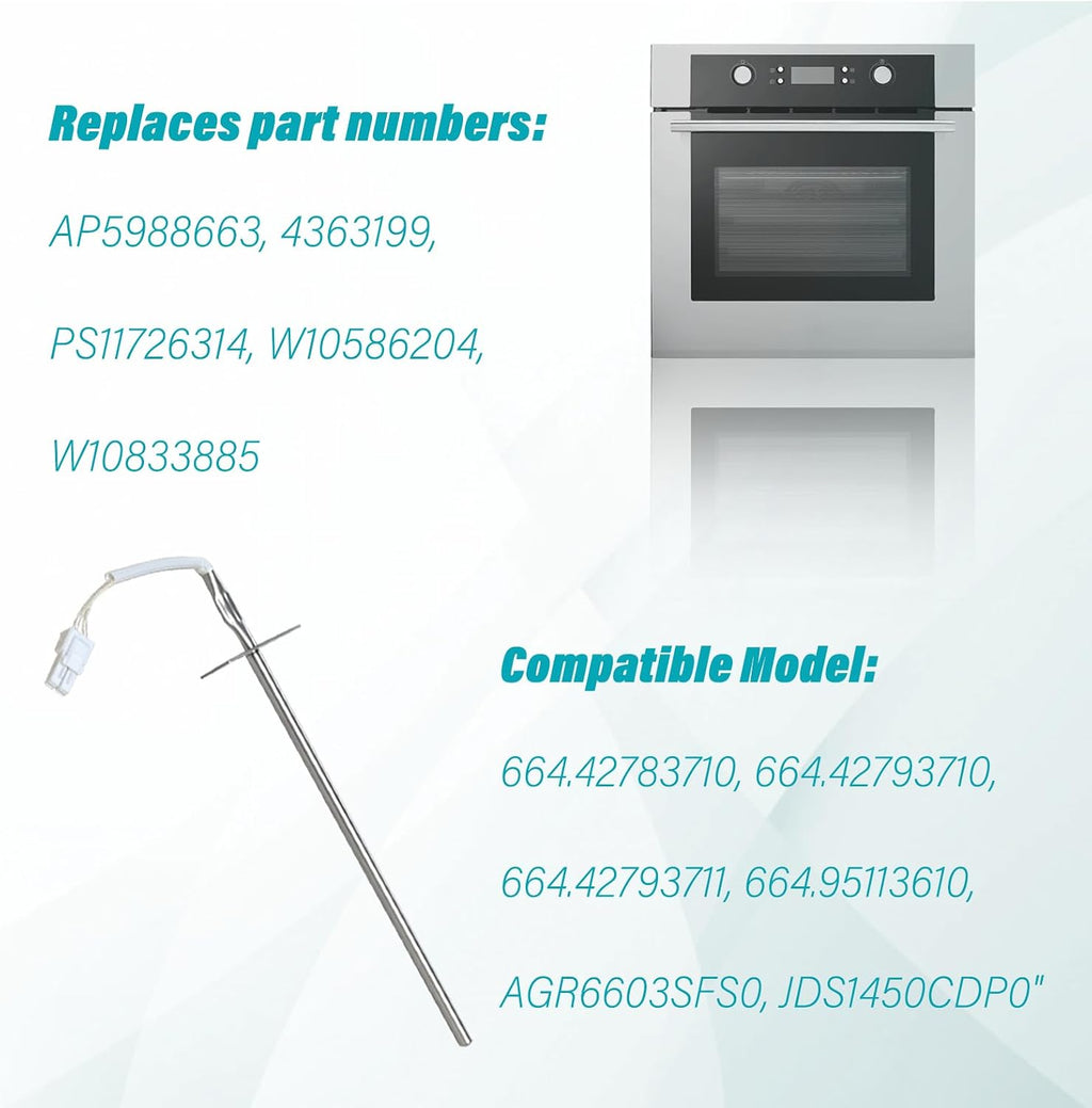 Replacement For Whirlpool Oven Range Temperature Sensor W10833885 W10586204 Temperature Sensor