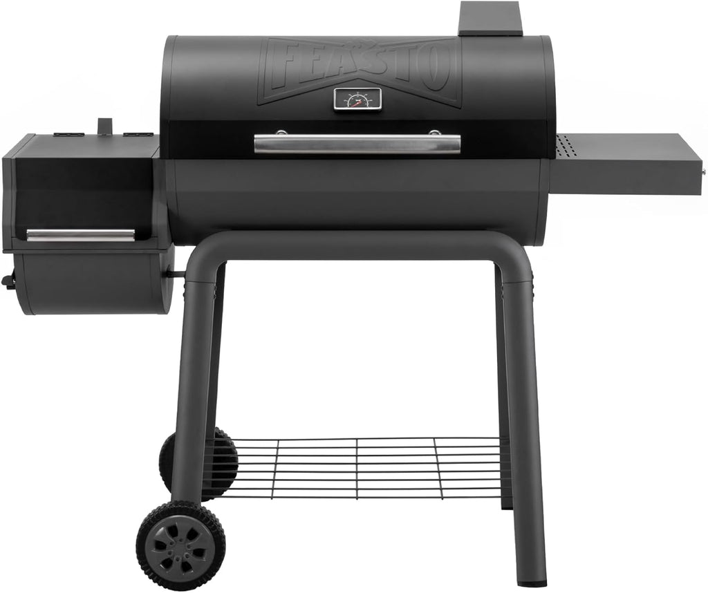 Heavy-Duty 30-Inch Charcoal Grill with Offset Smoker Grill