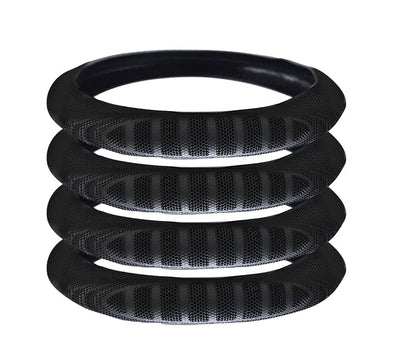 4 Pack 18" Semi Truck Steering Wheel Cover for Heavy-Duty Trucks - Extra Large Black 18" Steering Wheel Cover