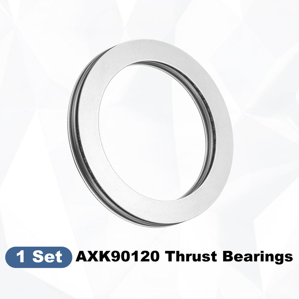 uxcell AXK90120 Thrust Needle Roller Bearings with Washers, ID 90mm