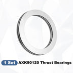 uxcell AXK90120 Thrust Needle Roller Bearings with Washers, ID 90mm