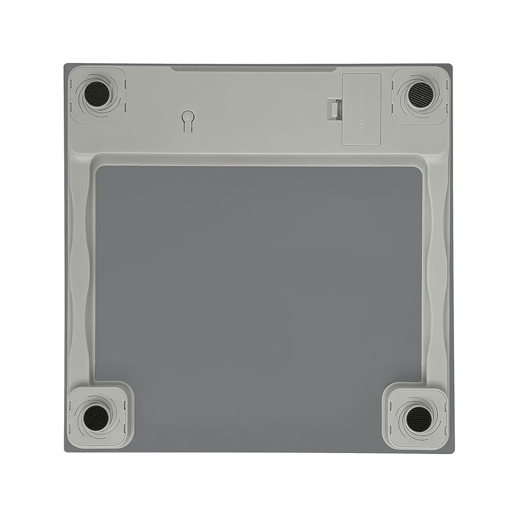 Digital Bathroom Scale for Body Weight, 400 lb Capacity, 11x11 Tempered Glass Platform, 4 Precision Sensors, Mid