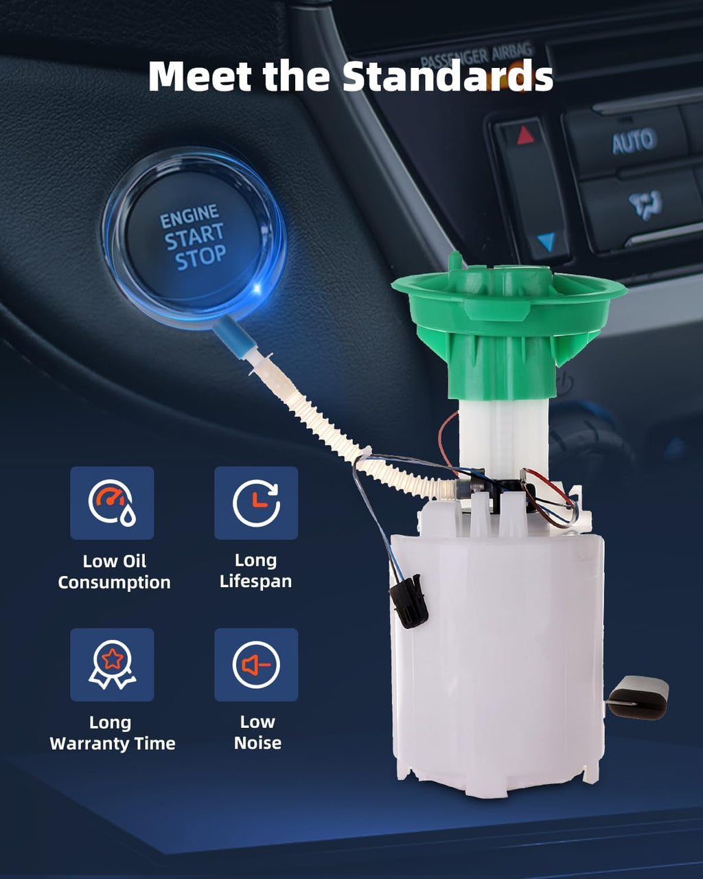 ECCPP E8594M Electric Fuel Pump Module Assembly w/Sending Unit