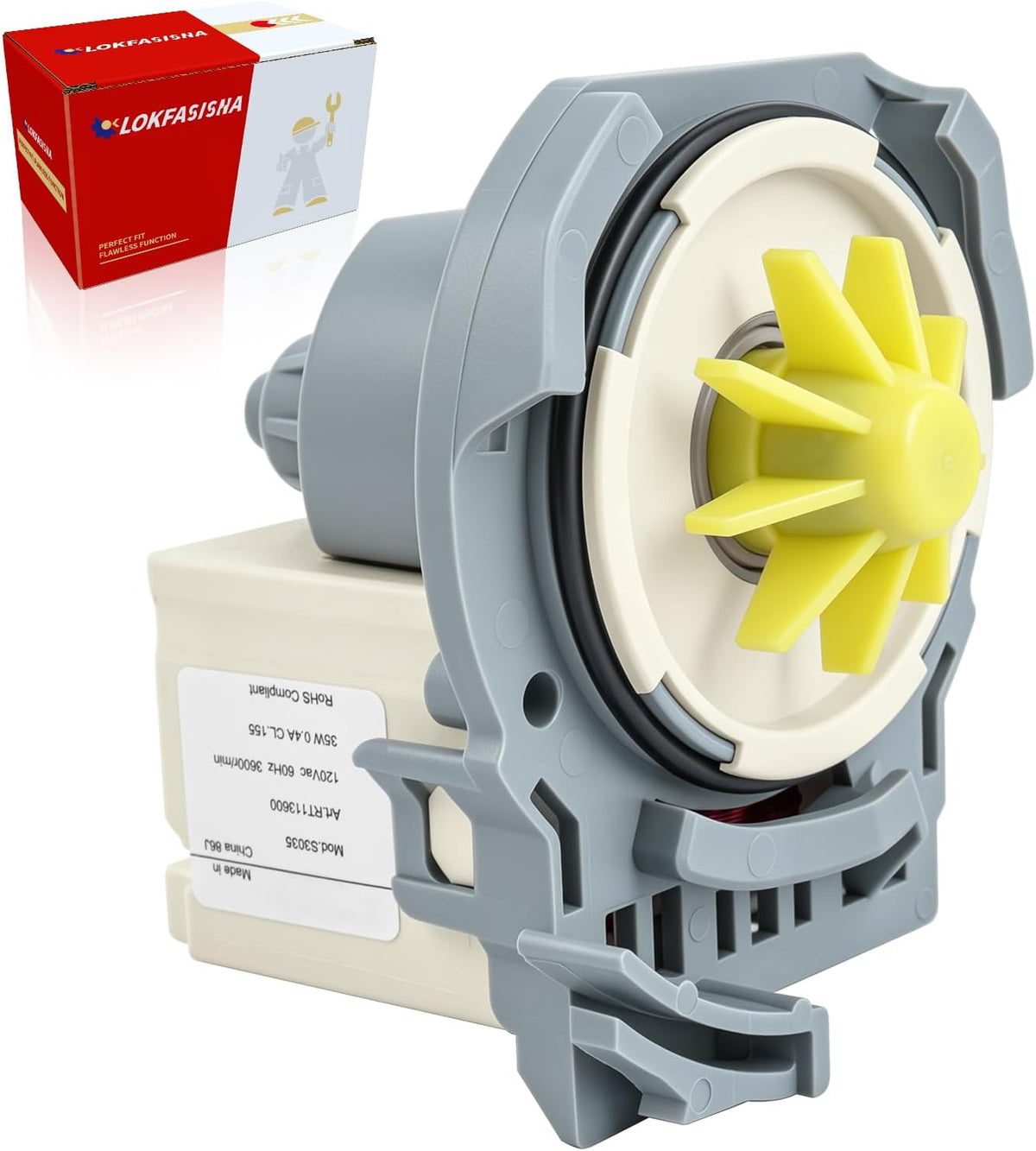 Dishwasher Drain Pump W10348269 for Whirlpool Kitchen-Aid May-tag