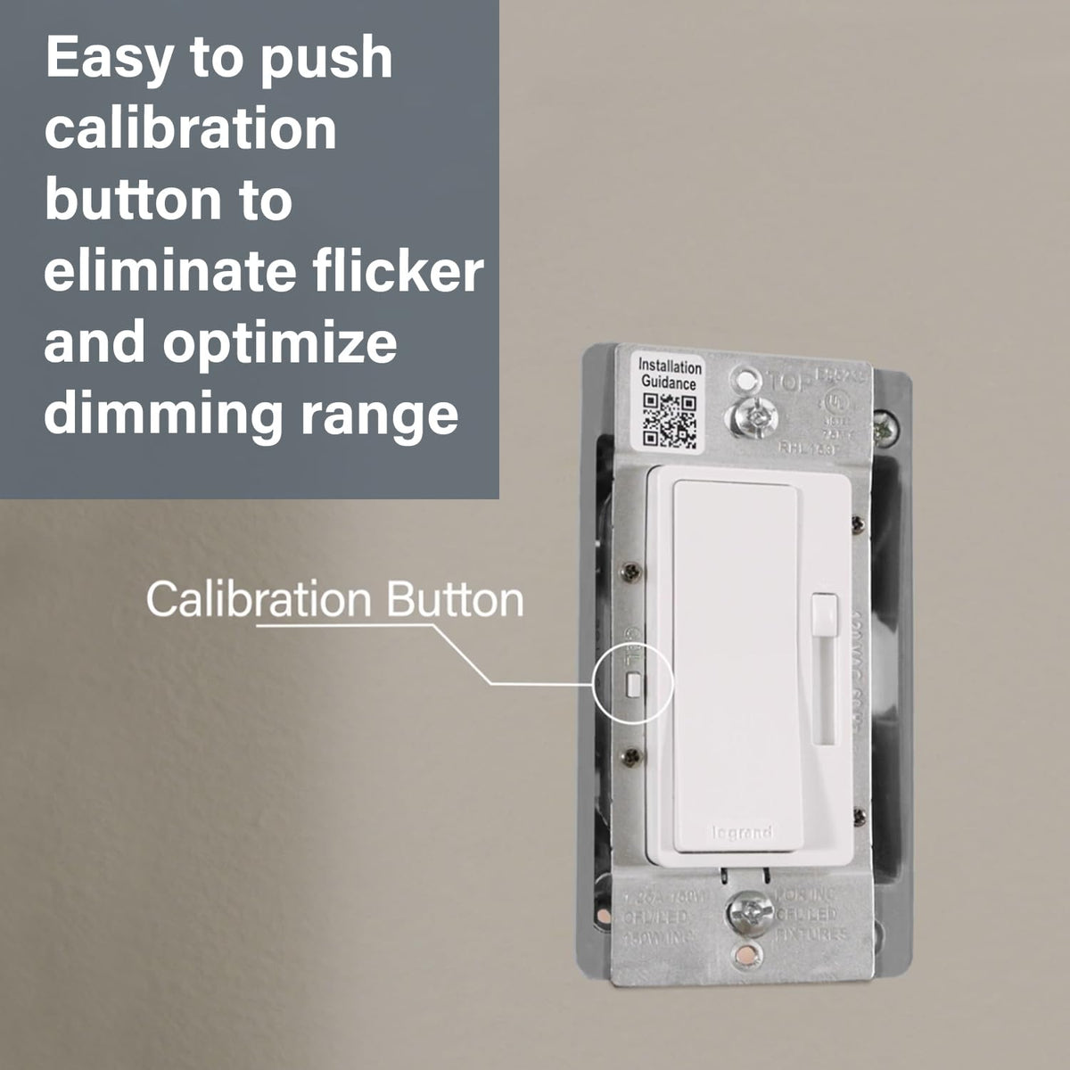 Legrand Radiant 150W LED Dimmer Light Switch 3-Way Rocker Brown 1 Pack