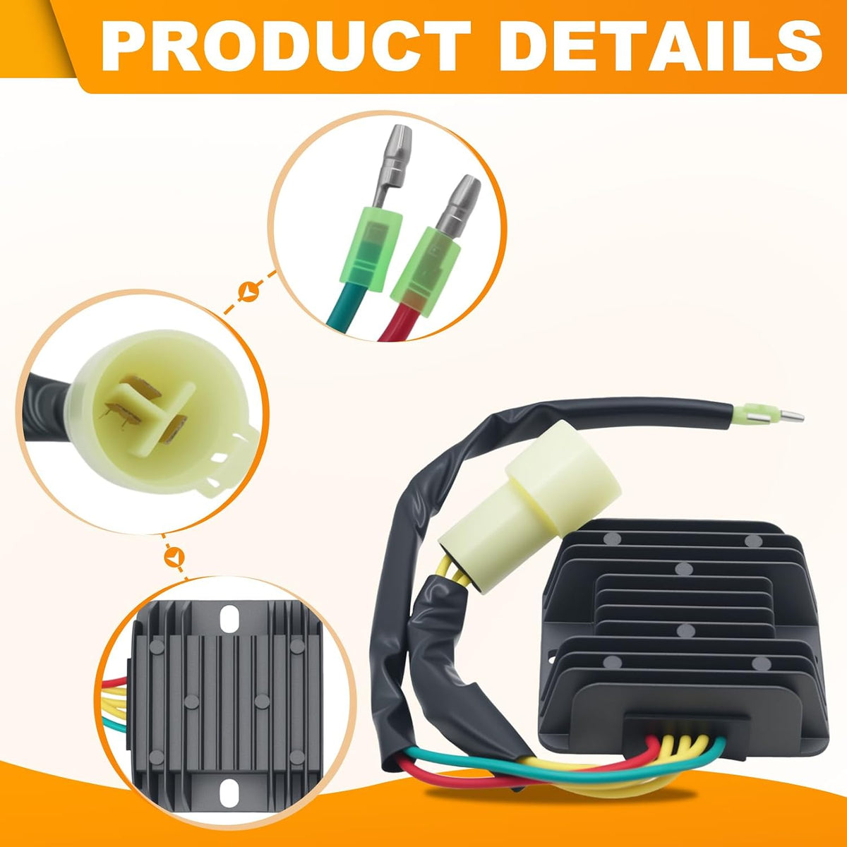 Voltage Regulator Rectifier & Starter Relay Solenoid for Honda 300 Fourtrax