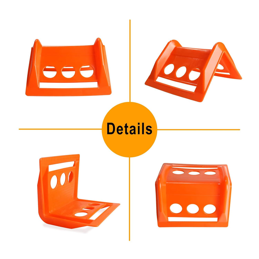 ENJ 20 Pack Flatbed Edge Protector, Edge Corner Tie Down Protector for Up to 4 Inch Straps, Protects Cargo Edges
