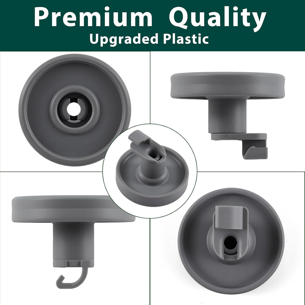 WP99002780 Dishwasher Wheels Replacement Parts for Whirlpool Lower Rack Wheel Dishrack Roller Kit Jennair Maytag Amana MDBD820AWW JDB8910AWS Dishwasher Bottom Rack Wheels Rollers Assembly 6 Pcs