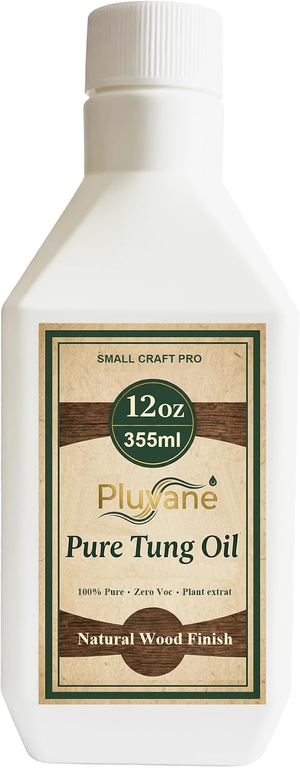 Pure Tung Oil 12oz – 100% Natural Wood Finish for Small Projects