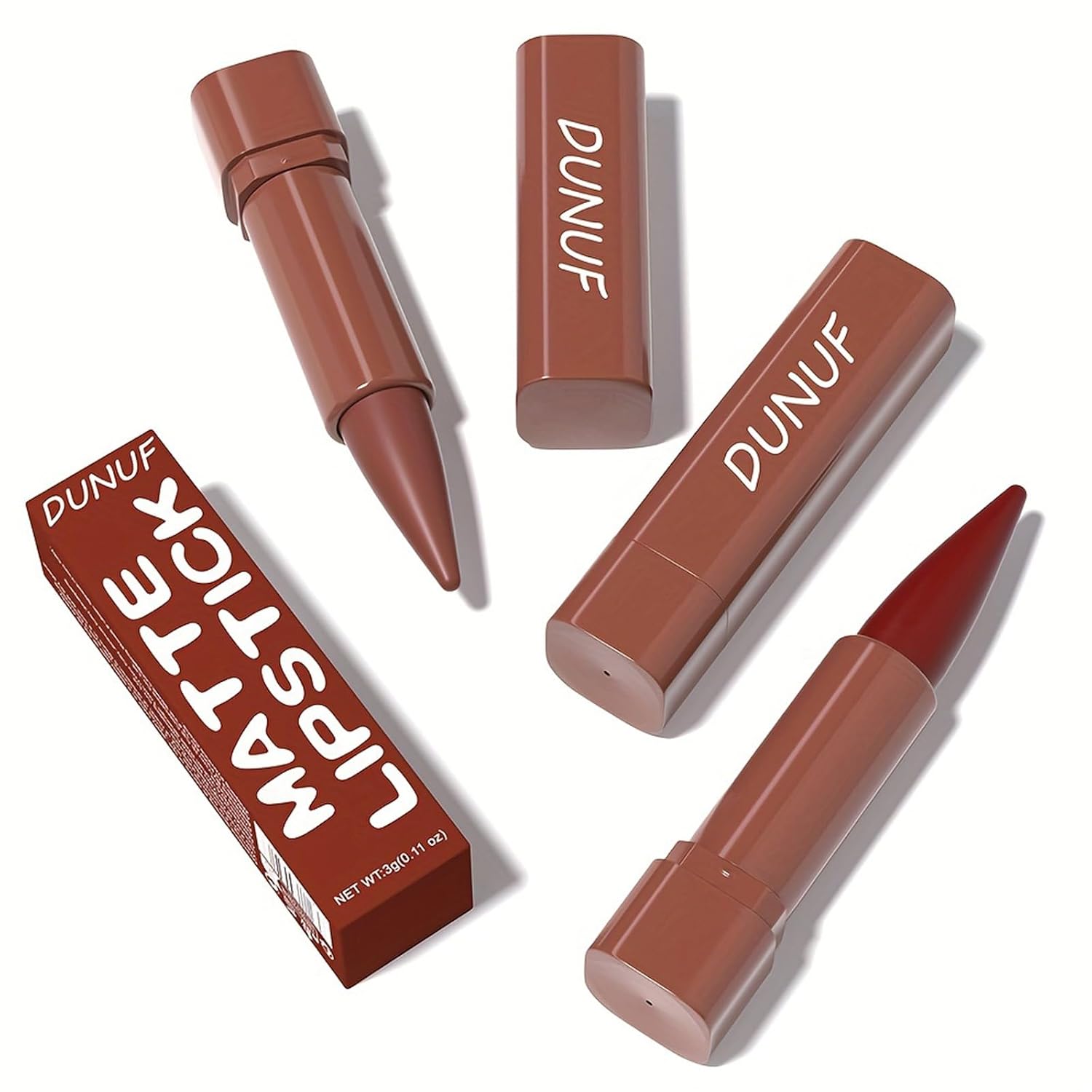 Matte Lip Liner Set Gradient Velvet Lip Crayon with Retractable and Long-Lasting Lipsticks for Women and Gift (9 Pcs
