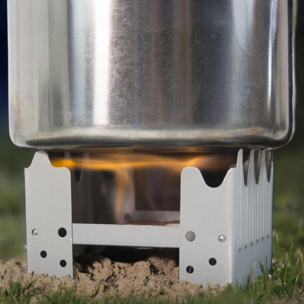 Portable Folding Stove with 24 Fuel Tablets - Lightweight Pocket Stove For Backpacking, Camping, Emergency Prep &