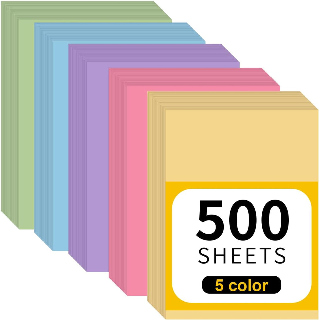 Colored Copy Paper - Colored Print Paper, 8.5" x 11", 20 lb, 500 Sheets