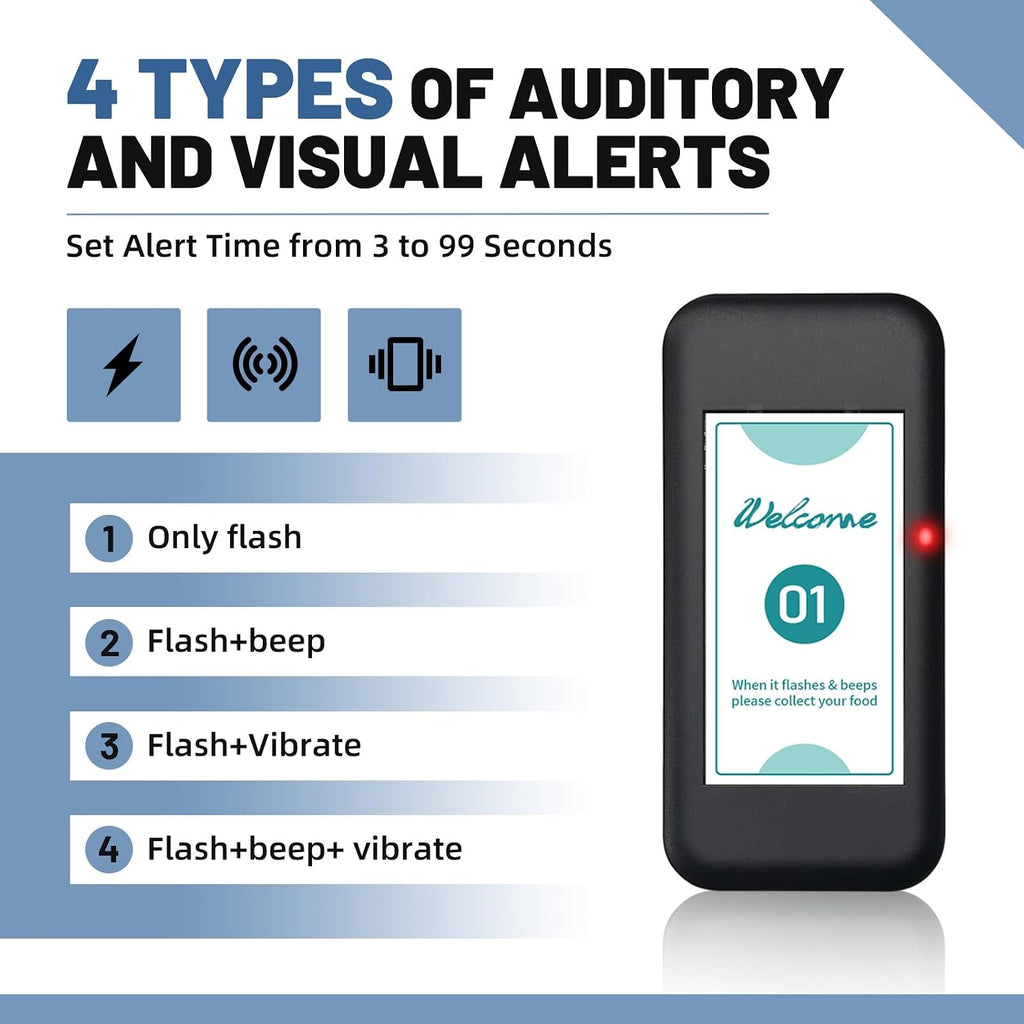 Pagers for Restaurants, Restaurant Pager System 16 Buzzers