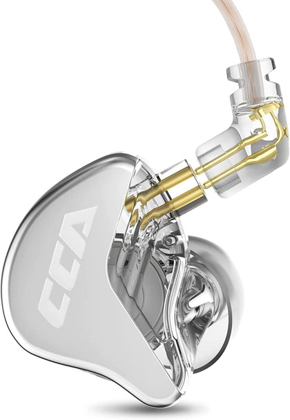 CCA CRA in Ear Monitor Headphones, Ultra-Thin Diaphragm Dynamic Driver Super Bass Clear Sound Gaming Earbuds Wired
