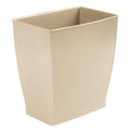 Small Plastic Bathroom Trash Can, Brown | Slim Rectangle