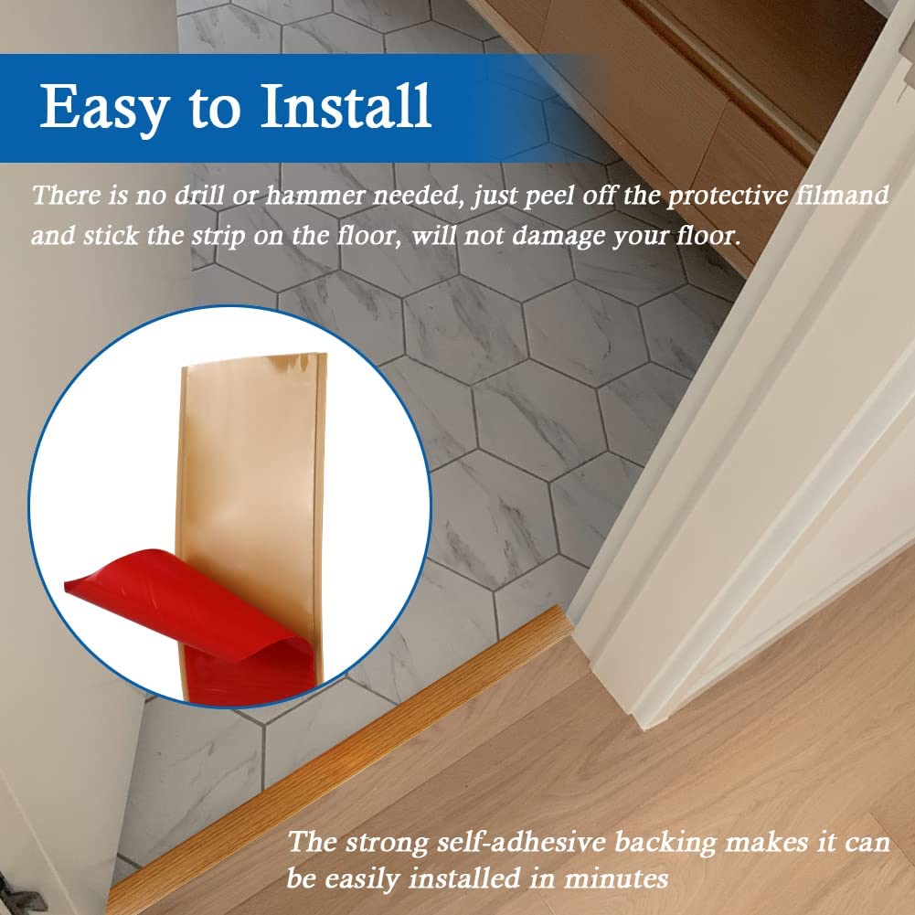 Vinyl Floor Transition Strip Self Adhesive Threshold Strip 3" W
