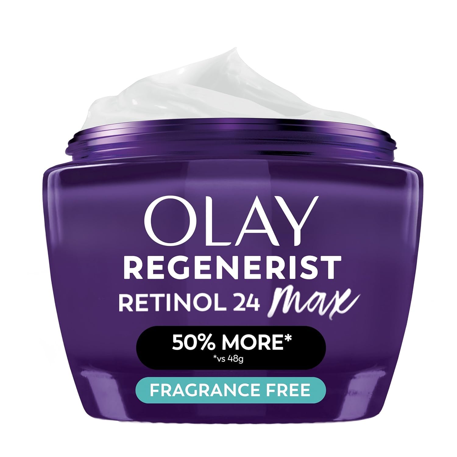 Retinol Night Cream for Women, MAX, Anti-Aging Face Mousturizer, Fragrance-Free, Non Greasy - Anti-Wrinkle, Smooth
