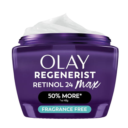 Retinol Night Cream for Women, MAX, Anti-Aging Face Mousturizer, Fragrance-Free, Non Greasy - Anti-Wrinkle, Smooth