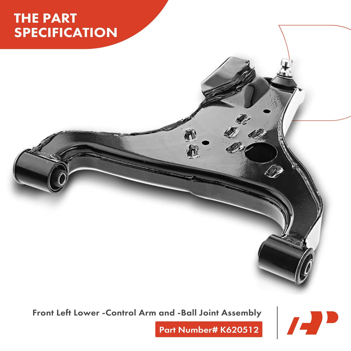 A-Premium 12Pcs Front Suspension Kit, Upper Lower Control Arm Sway Bar Link