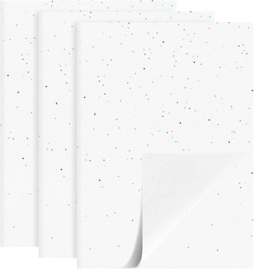 60 Sheets White Glitter Tissue Paper for Gift Bags - 27.5x19.7 Inches