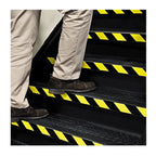 Manufacturing: Hazard Striped PVC Warning Conformable Laminated Safety Tape, 3 inch x 108 feet, Red/White