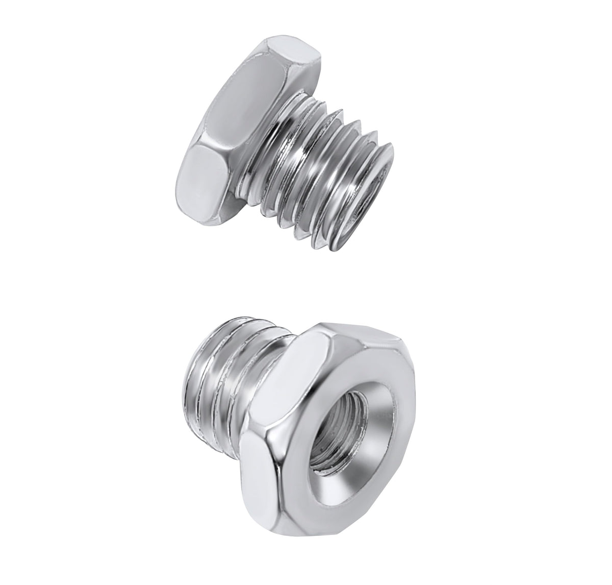 2pk Angle Grinder Arbor Adapter, 5/8-11 to 3/8-24 UNF, for Wire Brushes