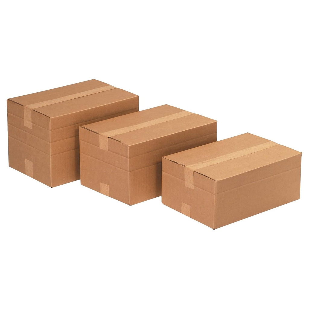 Shipping Boxes Multi-Depth 18"L x 12"W x 6"H, 25-Pack | Corrugated Cardboard Box for Packing, Moving and Storage
