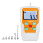 Digital Force Gauge Push and Pull Meter Dynamometer Tension Pressure Tester Thrust Meter Compression Load Plug Force Destructive Tests 100N/10kg/22lbf/360Oz