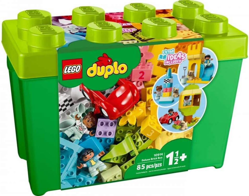 LEGO DUPLO Classic Deluxe Brick Box Building Blocks - Learning & Educational Toys for Toddlers, Preschool, Ages 1.5+