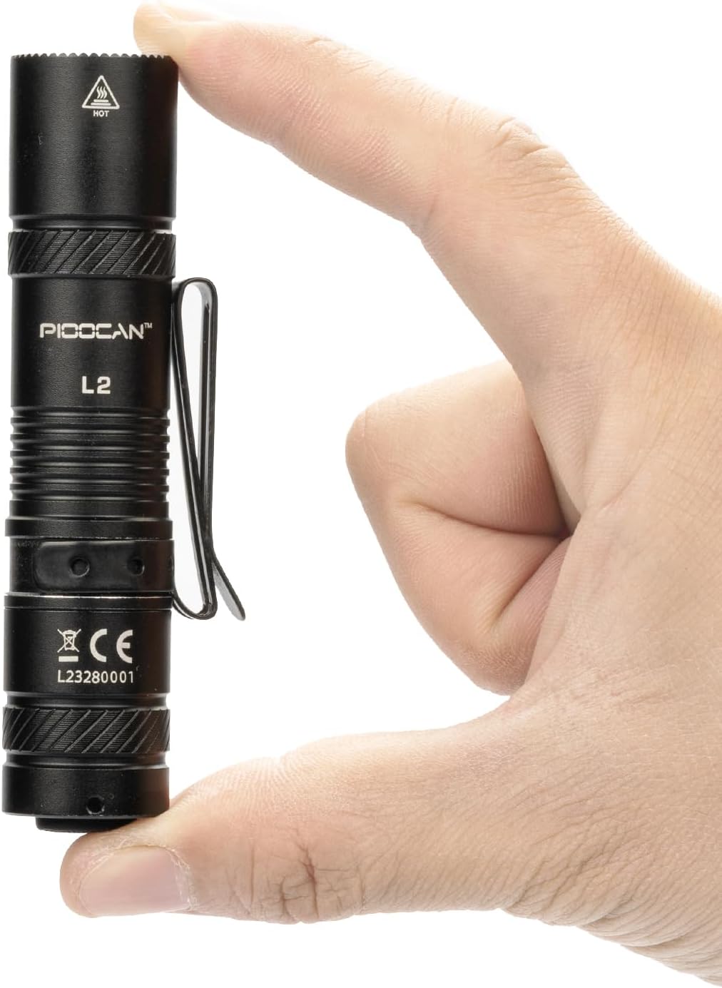 Rechargeable Flashlights 1200 Lumens EDC Flashlight, AA Pocket Flashlight High Lumens with Clip, Super Bright Small
