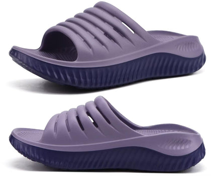 Recovery Sandals Women Comfortable Arch Support Slides Purple Size 9