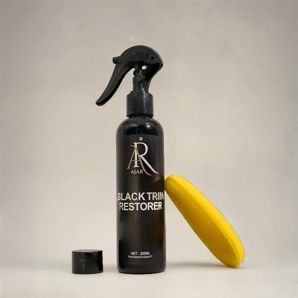 Black Trim Restorer – Plastic & Rubber Restorer Spray – Long Lasting UV Protection – car Trim Restorer, Plastic