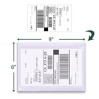 Packing List Pouches, Shipping Label Envelopes Clear Adhesive Top Loading Packing List (6" x 9" - 100 Pcs)