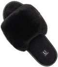 Women's Fuzzy Slippers Comfy Cloud Memory Foam House Shoes Home Open Toe Slides Indoor Outdoor