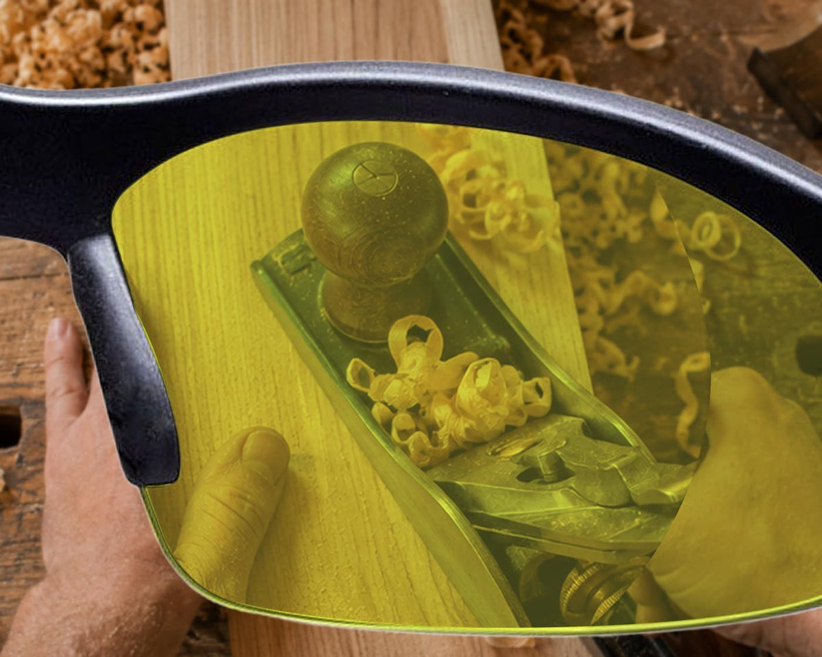 CONSTRUCTOR Yellow Full Lens Reading Safety Glasses +2.5 Dioptre
