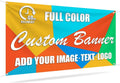 Custom Vinyl Banner-2ft x 4ft Full Color 13oz Banners and Signs Customize for Indoor Outdoor Display, Custom banner |