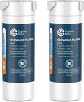 Crystala Filters XWF Refrigerator Water Filter Compatible with GE 2 Pack