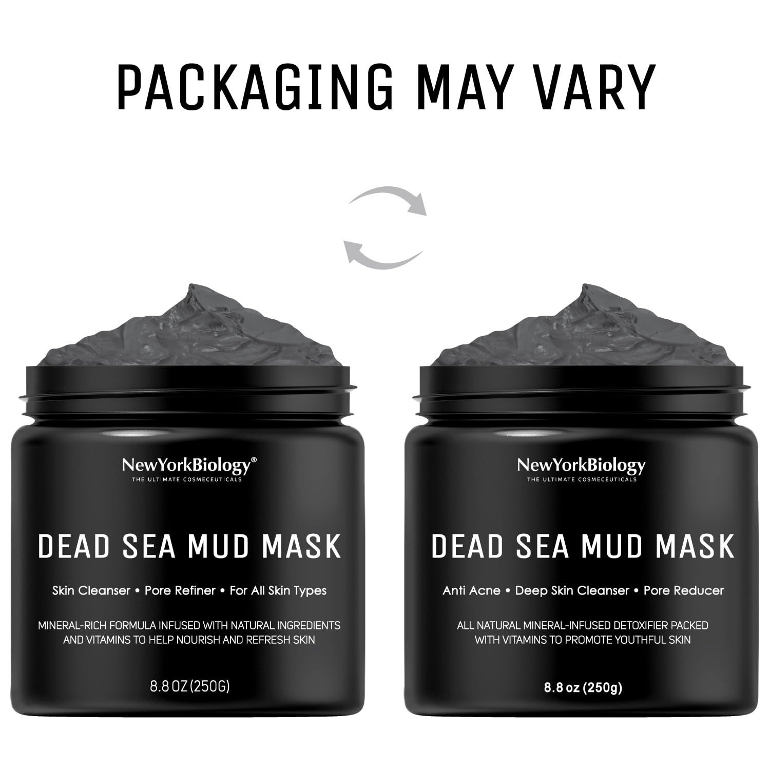 New York Biology Dead Sea Mud Mask for Face and Body | Spa Quality Pore Refiner for Oily Skin | Natural Skincare for