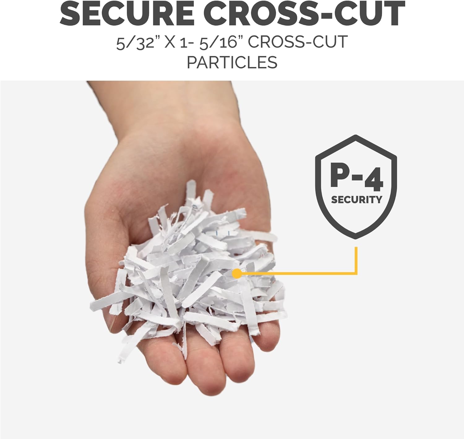 P-40C 8 Sheet Cross-Cut Deskside Paper Shredder for Home Office