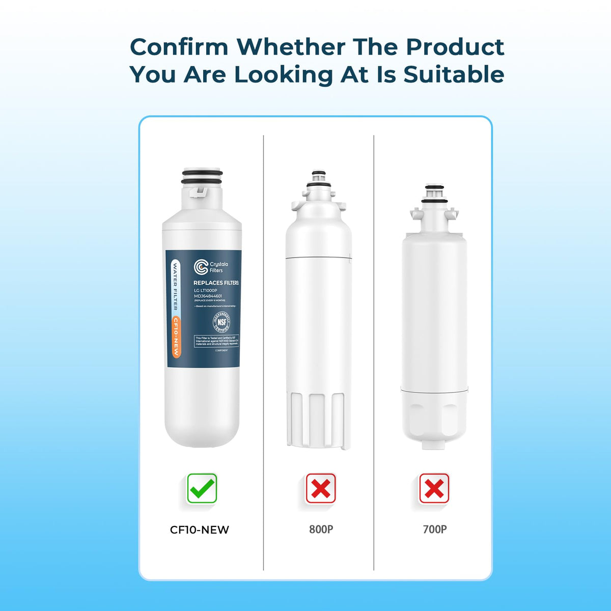 LT1000PC Water Filter Replacement for LG, 1 Pack