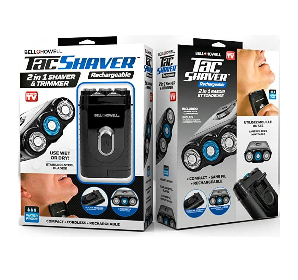 TACSHAVER Moustache and Beard Trimmer, Shaver Seen On TV (Regular)