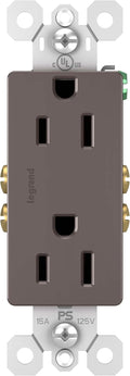 Legrand radiant 15 Amp Tamper Resistant Decorator Outlet Brown 1 Pack