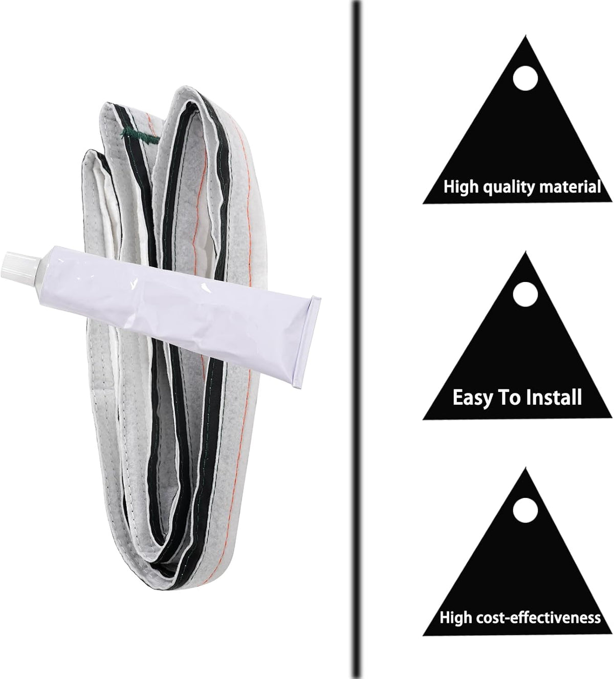 Dryer Drum Felt Seal Replacement for Amana NED4655EW1,NGD4655EW2,Whirlpool WED5000DW2,WGD5000DW3,LEQ9508PW1,LER6620PQ1,Maytag MEDX655DW1,MEDC215EW1,MEDC200XW3,MGDC215EW1,MGDX655DW2.