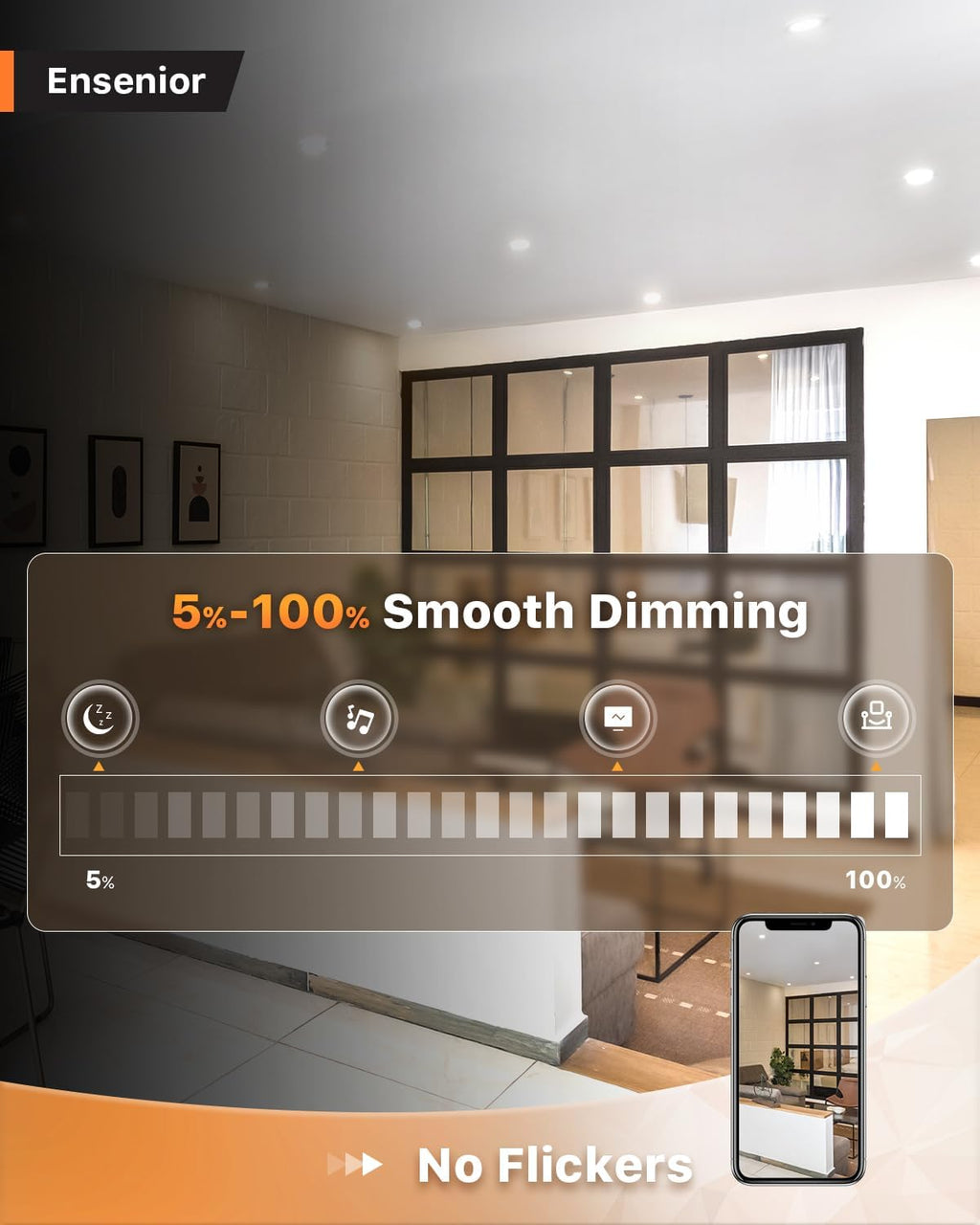 4 Pack 6 Inch LED Recessed Light, 3CCT Dimmable Canless Wafer