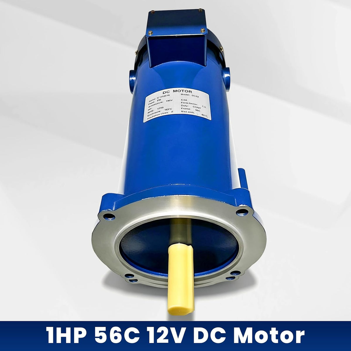 MD0510E Permanent Magnet DC Motor 1HP 56C 12V Fit for Hallmark Industries