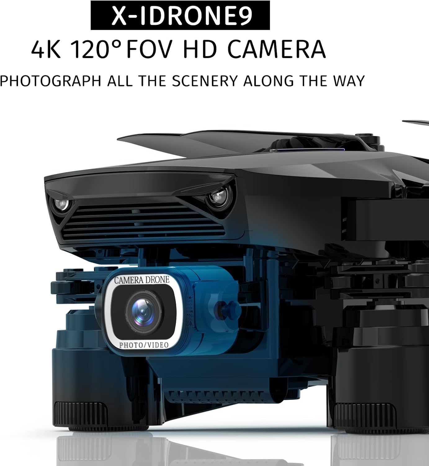X9 4K GPS Drone with Camera, Foldable FPV RC Quadcopter