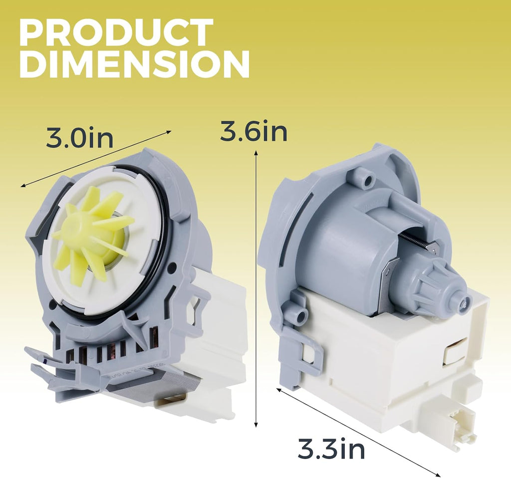 W10876537 Dishwasher Drain Pump Replacement for Whirlpool