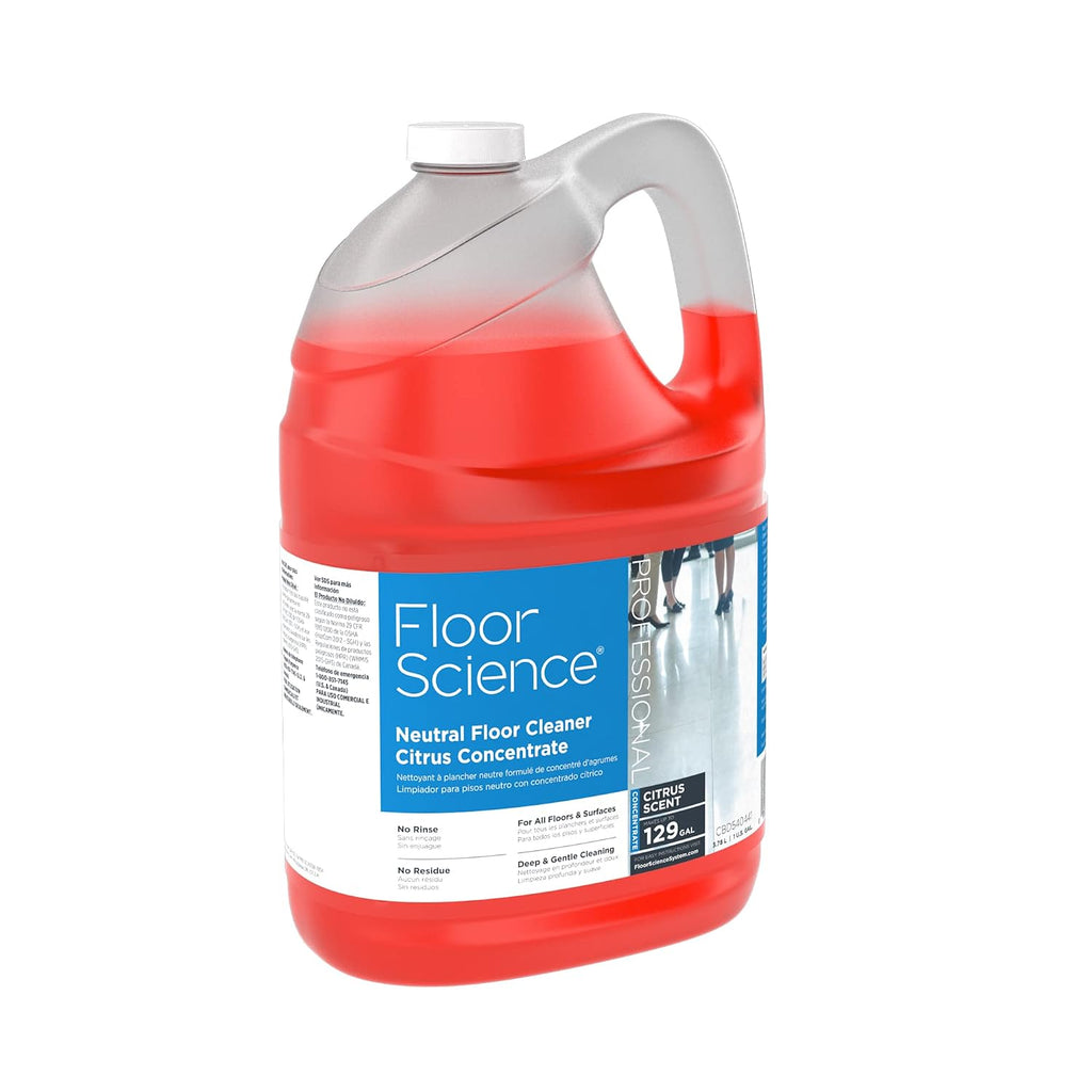 Floor Science Neutral Floor Cleaner, Concentrate, 1 Gallon