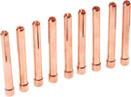 10PCS 3/32"(2.4mm) TIG Collet Tips & Bodies Kit